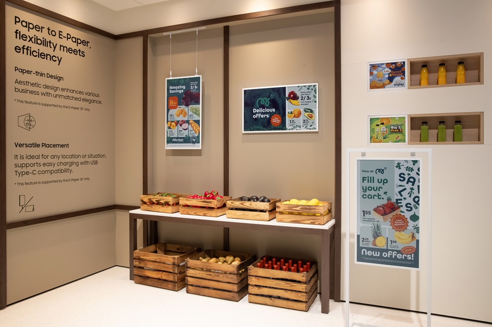 Samsung E-Paper 32” EMDX: il futuro del Digital Signage