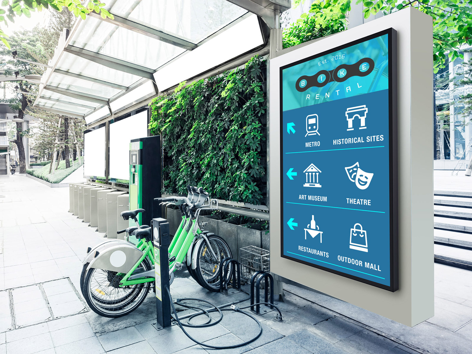 Chiosco informativo outdoor