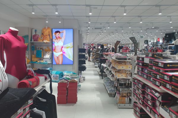 display signage interno al punto vendita
