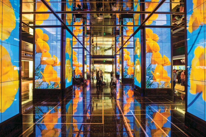 videowall in hotel