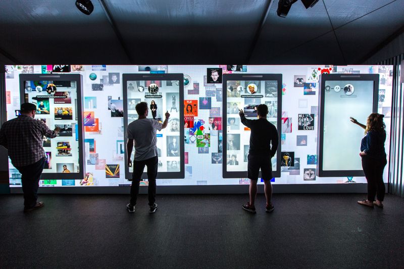 Utilizzo dei display digitali in uno showroom