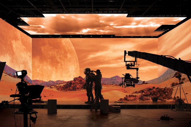 ledwall come fondale nulla produzione cinematografica