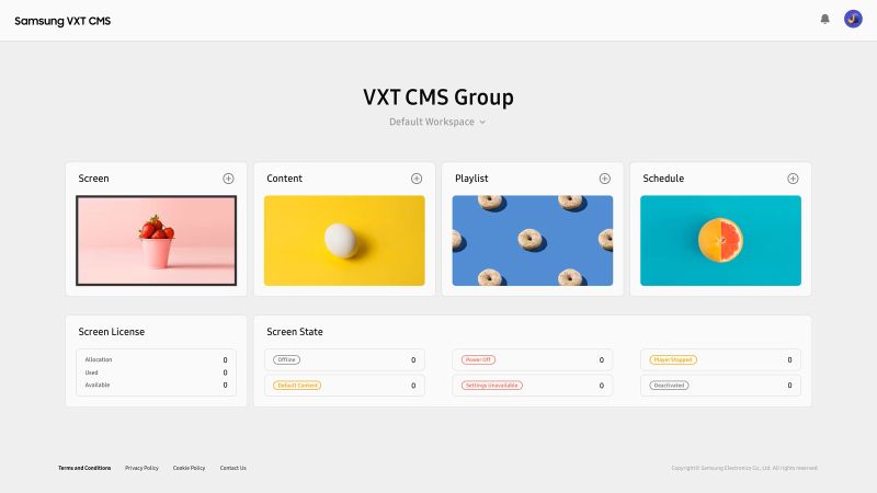 Samsung VXT mira a semplificare la creazione del palinsesto ed il controllo degli schermi