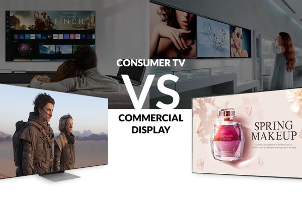 TV consumer e display commerciali a confronto