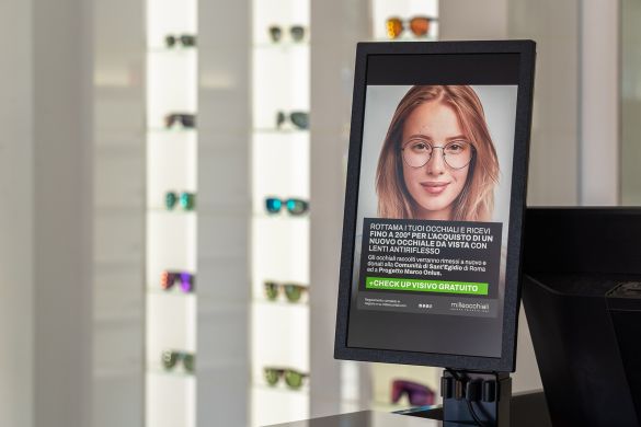 Digital Signage per il settore dell'Ottica: Centri Milleocchiali