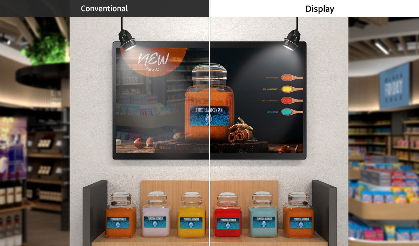 Digital Signage: display pubblicitari nelle vetrine di un celebre store di Londra